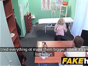 fake polyclinic Fit blondie inhales dick